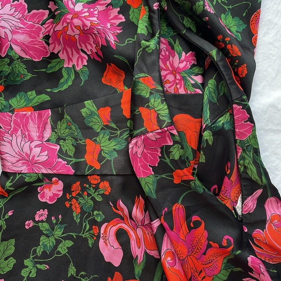 Zara Woman Floral Print Short Sleeve Dress, Size XS - Picture 5 of 7